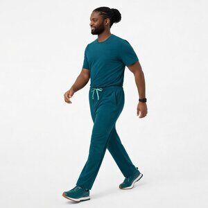 FIGS Pisco Scrub Pants Caribbean Blue Small